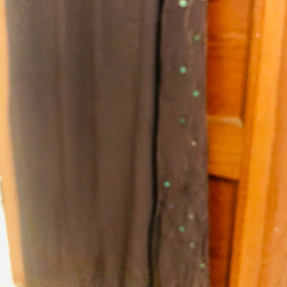Long Purple Dress with Green Iridescent Sequins - Picture 3 of 12